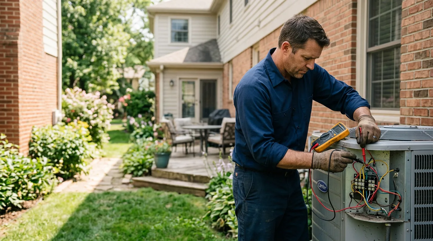 HVAC technician working near Hines, IL